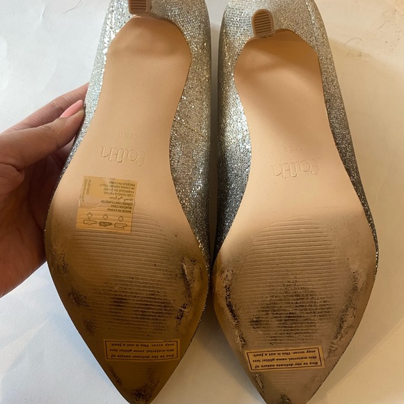 silver sparkly heels - Picture 9 of 10